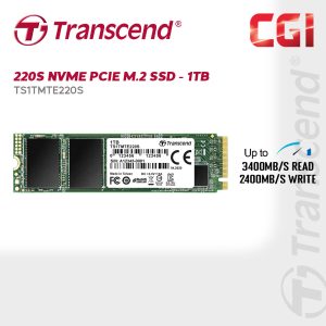 Transcend 1TB 220S PCle 3D NAND M.2 Gen 3x4 SSD - TS1TMTE220S