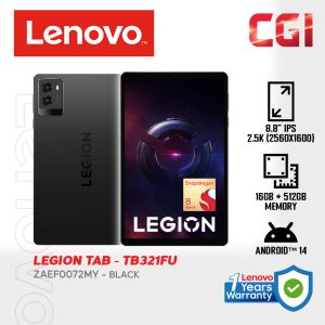Lenovo 8.8" ZAEF0072MY Legion Tab Snapdragon 8|Qualcomm Adreno|16GB|512GBAndroid 15|Touch Screen Gaming Tab
