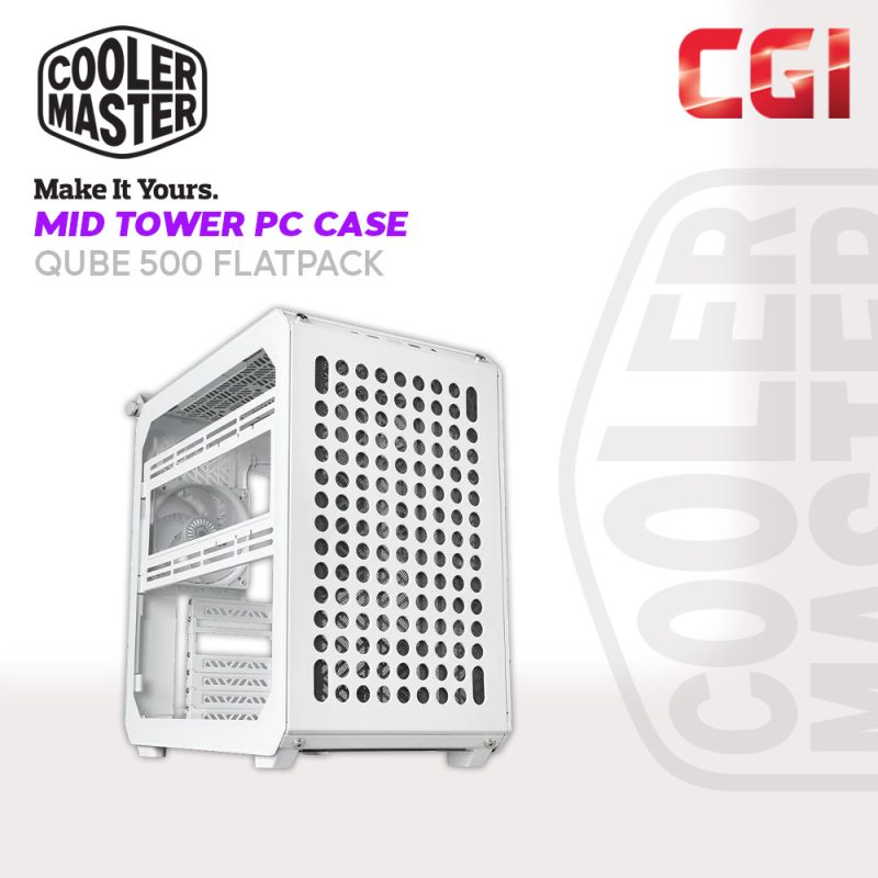 Cooler Master Qube 500 Flatpack White Edition - Q500-WGNN-S00