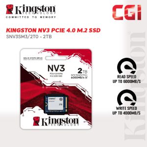 Kingston 2000G M.2.2230 NV3 PCIe 4.0 NVMe SSD - SNV3SM3/2T0
