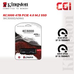 Kingston KC3000 4096G M.2 2280 PCIe 4.0 NVMe SSD (SKC3000D/4096G)