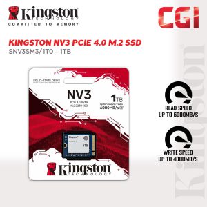 Kingston 1000G M.2.2230 NV3 PCIe 4.0 NVMe SSD - SNV3SM3/1T0