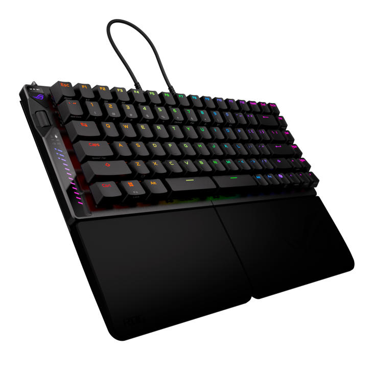 Aaus ROG Falcata M703 Tri-Mode 75% Split Design  ROG HFX V2 Magnetic Switch SpeedNova 8K Wireless Gaming Keyboard