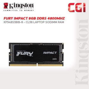 Kingston FURY Impact 8GB DDR5-4800 CL38 262-Pin SODIMM - KF548S38IB-8
