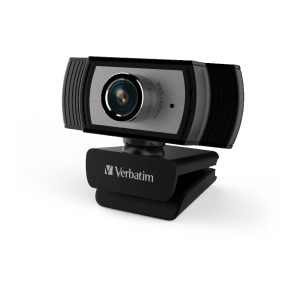 3e087fbe096f5a4515dc0082e4deadb1.jpeg Verbatim 66614 Webcam Full HD 1080P with Built-in Microphone - Black/Silver