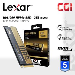 Lexar 2TB Professional NM1090 PRO PCIe 5.0 NVMe M.2.2280 SSD - LNM109P002T