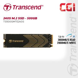 Transcend 500GB 240S NVMe PCle 3D NAND M.2 2280 SSD - TS500GMTE240S