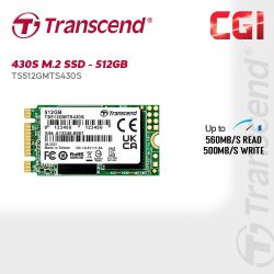 Transcend 512GB SATA III 6Gb/s M.2 2242 3D NAND SSD - TS512GMTS430S
