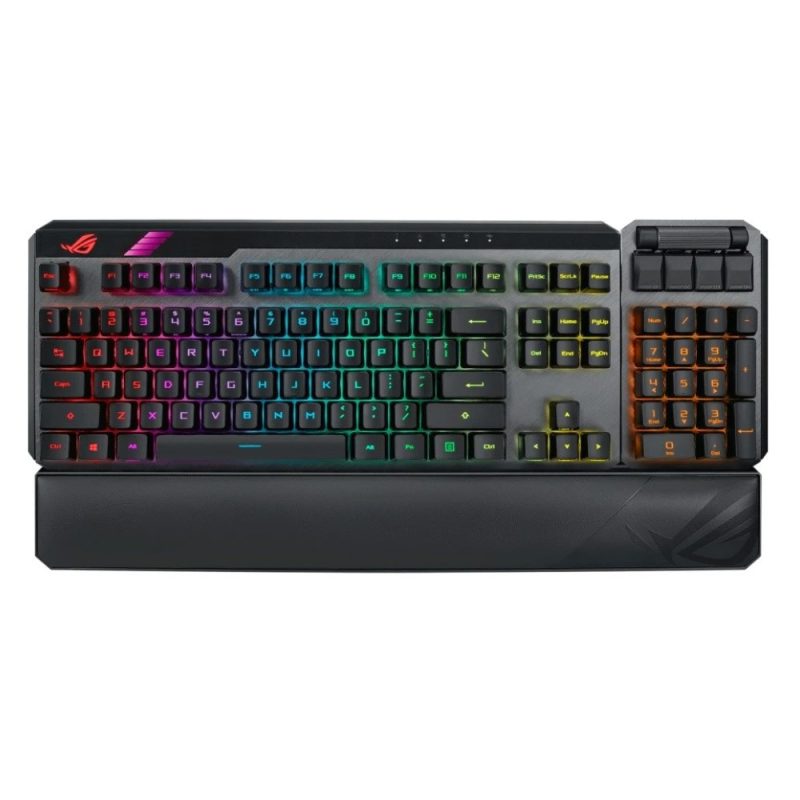 Asus ROG Claymore II Gaming Mechanical Keyboard with detachable Numpad - Blue Switches (90MP01W2-BKUA00)