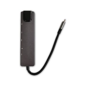 Type C 6 in 1 USB C Hub 4K HDMI RJ45 Adapter Dongle USB 3.0 Port(USB C-HDTV Multifunction Adapter)