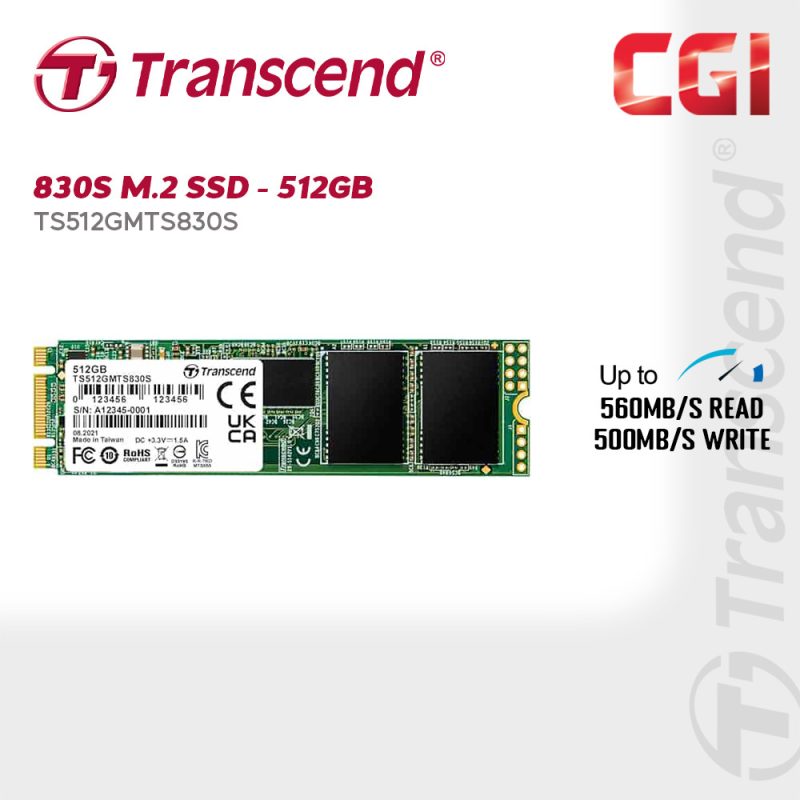 494ef403766f71121b43d9e347030d90.jpeg Transcend 512GB SATA III 6Gb/s 3D NAND M.2 2280 SSD - TS512GMTS830S