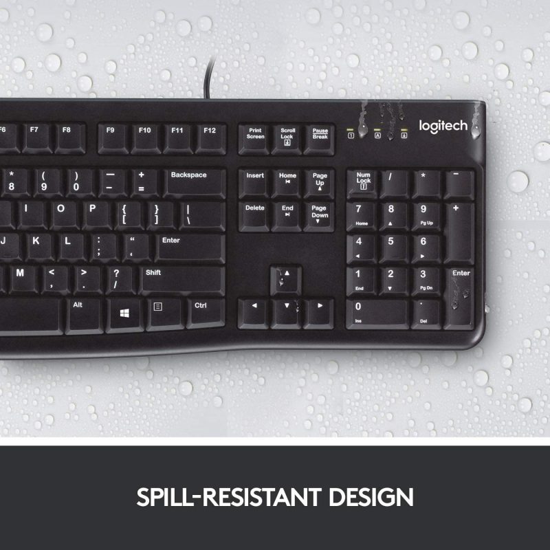 Logitech K120 Corded Plug-n-Play USB Keyboard