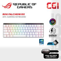 Asus M603 Red Switch ROG Falchion RX Low Profile 65% Compact SpeedNova Wireless Tri-Mode Gaming Keyboard