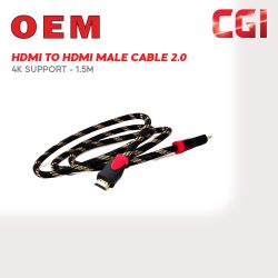 HDMI to HDMI Male Cable 2.0 4K - 1.5M