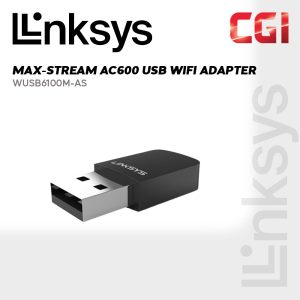 Linksys WUSB6100M Max-Stream AC600 Wi-Fi Micro USB Adapter (WUSB6100M-AS)