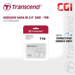 Transcend 2.5“ 1TB SSD225S  SATA III 6Gb/s SSD - TS1TSSD225S