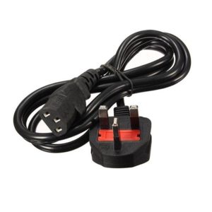 C13 Power Cord UK 3 Pin Fused Computer Power Cable - 1.8m (Monitor / Home Electronic)