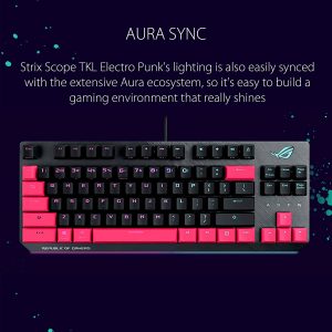 Asus ROG Strix Scope TKL Electro Punk Keyboard (90MP01V0-BKUA00)