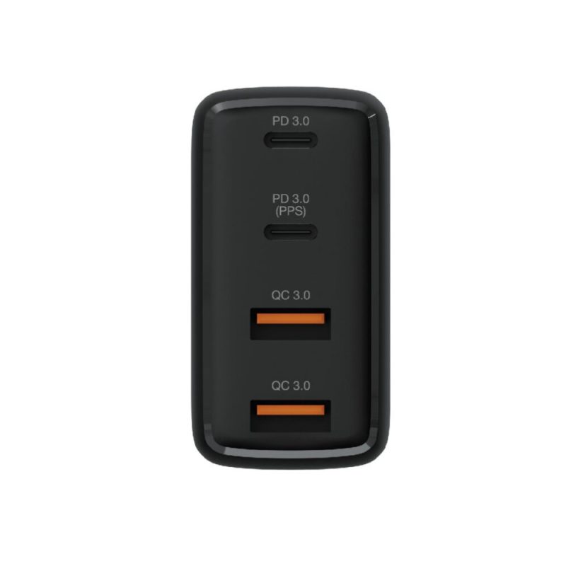 Verbatim 66545 4 Port 100W PD 3.0 & QC 3.0 GaN USB Charger - Black