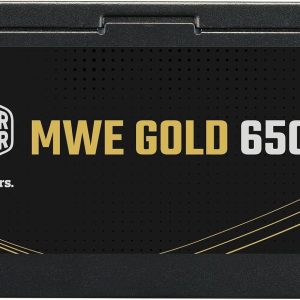 Cooler Master MWE Gold 650W V3 ATX 3.1 Non-Modular PSU - MPE-6502-ACAG-3BUK