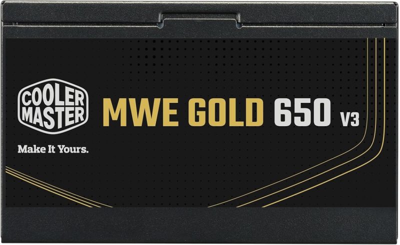 Cooler Master MWE Gold 650W V3 ATX 3.1 Non-Modular PSU - MPE-6502-ACAG-3BUK