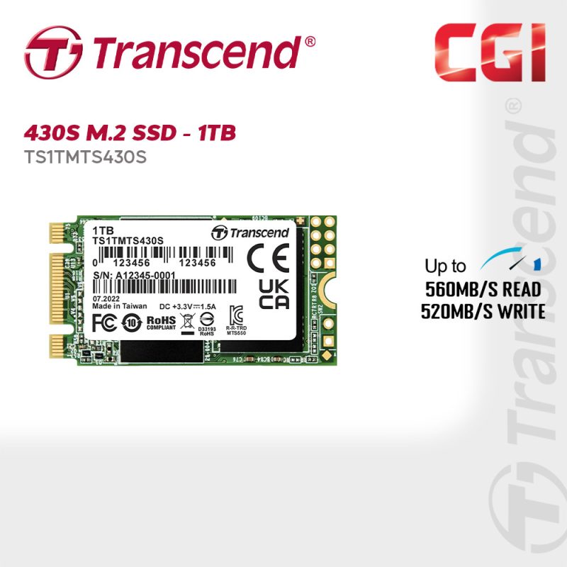 6bc2b076e4076fb6db0862d4d351407f.jpeg Transcend 1TB SATA III 6Gb/s M.2 2242 3D NAND SSD - TS1TMTS430S