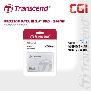 Transcend 2.5“ 256GB SSD230S 3D NAND SATA III 6Gb/s SSD - TS256GSSD230S