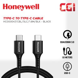 Honeywell Type-C to Type-C Cable 1.8 Meter (Black) - HC000047/CBL/SLC/1.8M/BLK