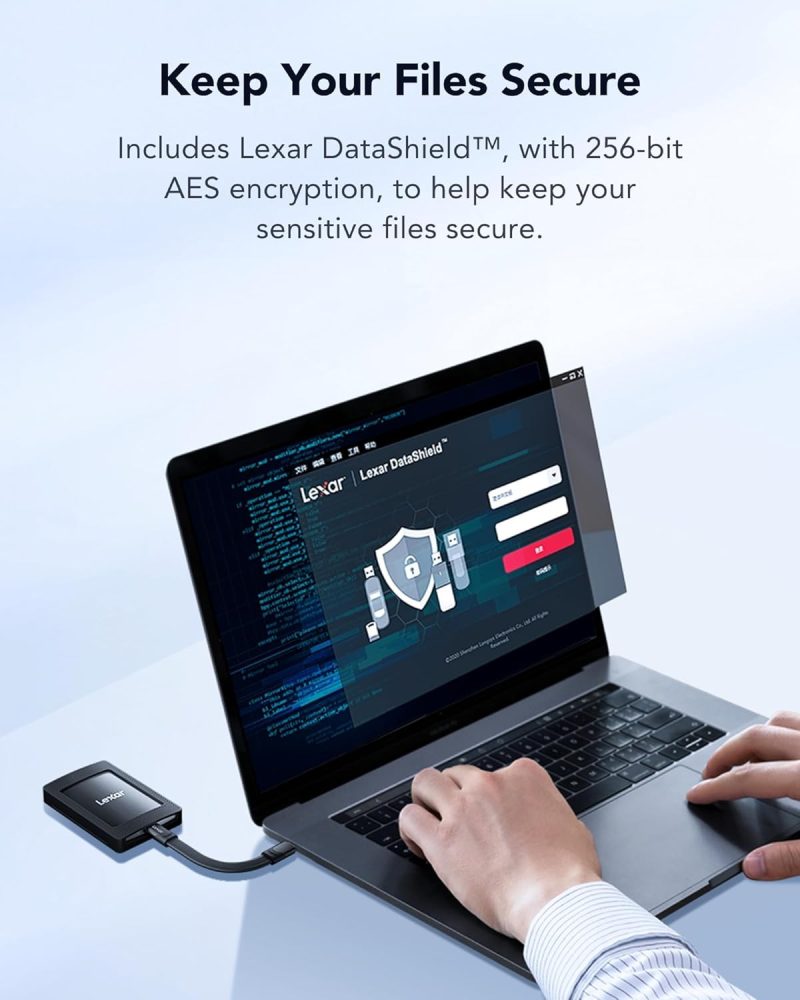 Lexar SL500 2TB Portable SSD 2000MB/s with Magnetic Set (Magsafe Compatible) - LSL500M002T-RNBNG