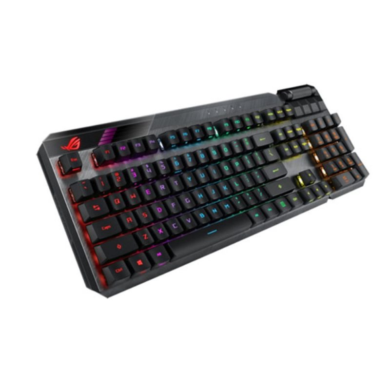 Asus ROG Claymore II  Gaming Mechanical Keyboard with Detachable Numpad- Red Switches (90MP01W0-BKUA00)