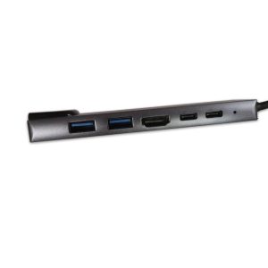 Type C 6 in 1 USB C Hub 4K HDMI RJ45 Adapter Dongle USB 3.0 Port(USB C-HDTV Multifunction Adapter)