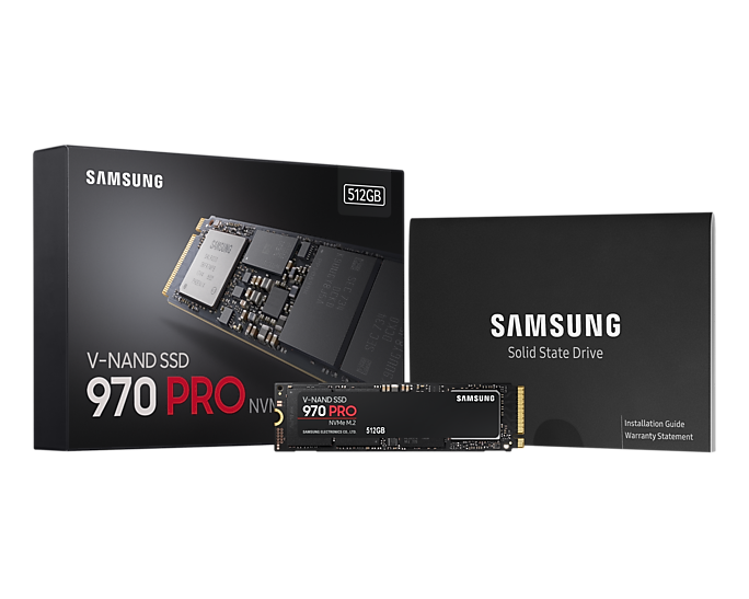 Samsung SSD 970 PRO NVMe M.2 512GB - MZ-V7P512BW