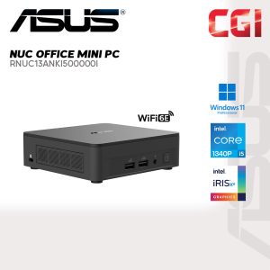 Asus NUC RNUC13ANKI500000I Intel i5-1340P Integrated Graphics Wi-Fi 6E Win11Pro with Office Mini PC