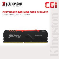Kingston FURY 16GB 3200MHz DDR4 CL16 288-Pin DIMM (KF432C16BB1A/16)