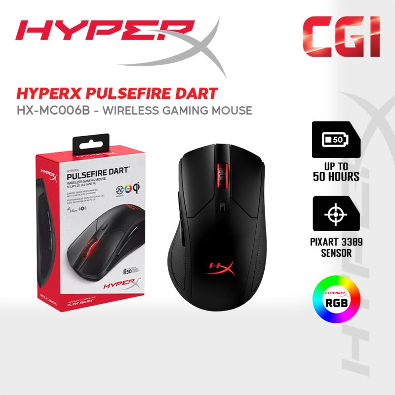 HyperX Pulsefire Dart Wireless Gaming Mouse  (HX-MC006B)