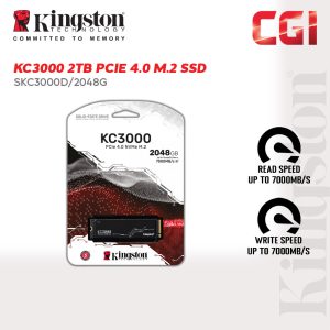 Kingston KC3000 2048G M.2 2280 PCIe 4.0 NVMe SSD (SKC3000D/2048G)