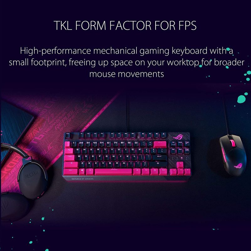 Asus ROG Strix Scope TKL Electro Punk Keyboard (90MP01V0-BKUA00)