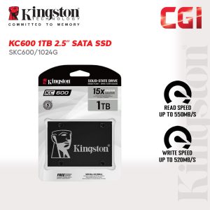 Kingston KC600 1024GB 2.5" SATA Internal SSD (SKC600/1024G)