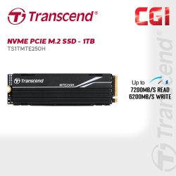 Transcend 1TB NVMe PCIe Gen4 x4 3D NAND SSD - TS1TMTE250H