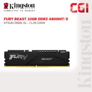 Kingston FURY Beast DDR5 32GB DDR5-4800 CL38 288-Pin DIMM - KF548C38BB-32
