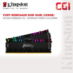 Kingston FURY 16GB 3200MHz DDR4 CL16 288-Pin DIMM (KF432C16RBAK2/16)