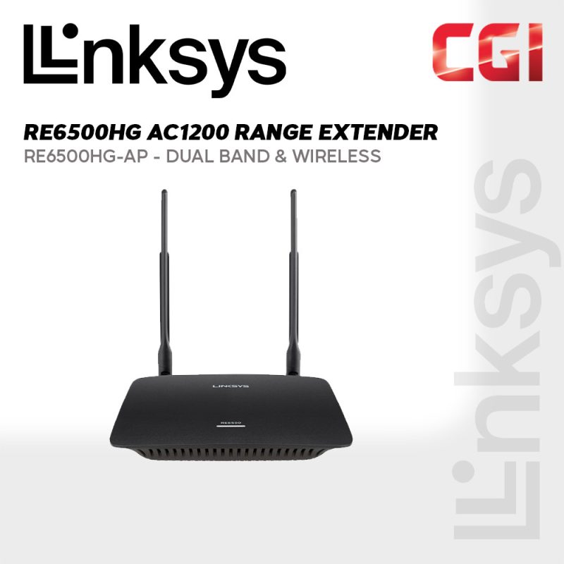 Linksys RE6500HG AC1200 Dual-Band Wireless Range Extender (RE6500HG-AP)