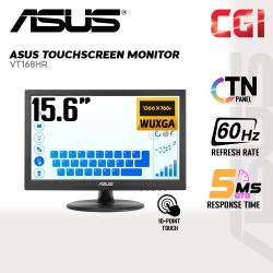 Asus 15.6" VT168HR 10-Point Touch TN WXGA 60Hz 5ms Eye Care Touchscreen Monitor