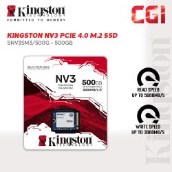 Kingston 500G M.2.2230 NV3 PCIe 4.0 NVMe SSD - SNV3SM3/500G