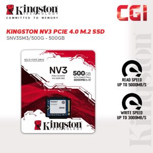 Kingston 500G M.2.2230 NV3 PCIe 4.0 NVMe SSD - SNV3SM3/500G