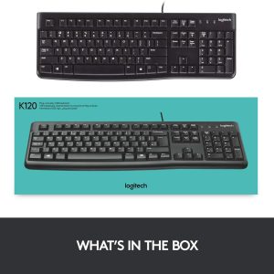 Logitech K120 Corded Plug-n-Play USB Keyboard