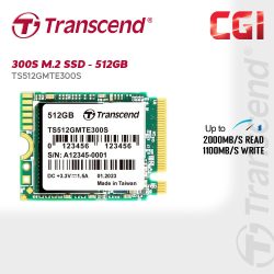 Transcend 512GB MTE300S NVMe PCIe Gen3 x4 SSD - TS512GMTE300S
