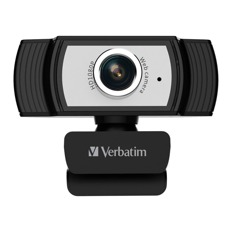 d033dc18d0215cee304a685c605caeb4.jpeg Verbatim 66614 Webcam Full HD 1080P with Built-in Microphone - Black/Silver