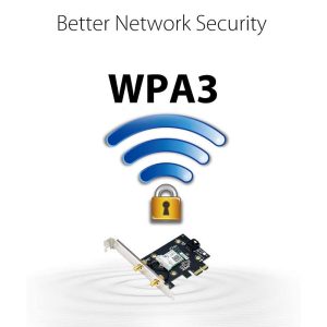 Asus PCE-AX3000 160MHz Bluetooth 5.0 OFDMA and MU-MIMO Dual Band PCI-E WiFi 6