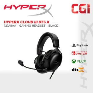 HyperX Cloud III DTS X-Spatial Audio Wired Gaming Headset - 727A8AA (Black)